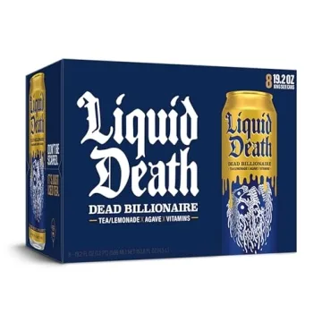Liquid Death Billionaire Iced Tea 8-Pack, 19.2oz