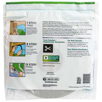 Duck Brand Self Adhesive Foam Weatherstrip Seal for Small Gaps, 3/8-Inch x 3/16-Inch x 30-Feet, 2 Ro...