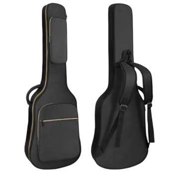 LETSROCK Electric Guitar Bag, Electric Guitar Gig Bag 0.35 Inch Thick Padding Backpack Soft Electric...