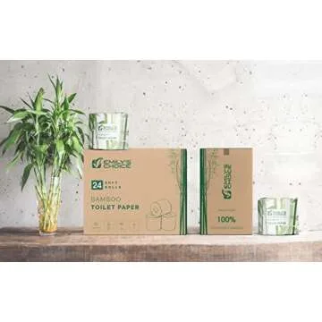 Emily's Choice Bamboo Toilet Paper - 24 Rolls, 3-Ply, Soft & Sustainable