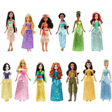 Mattel Disney Princess 13 Doll Set Sparkling Fashion Dolls