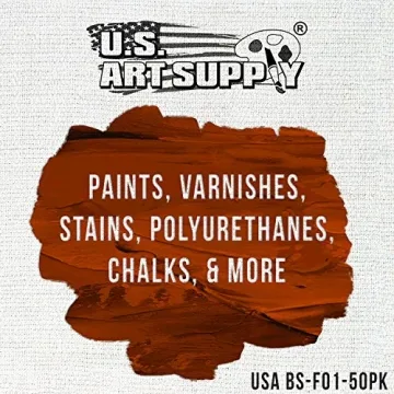 US Art Supply 50 Foam Paint Brushes for Crafts & Art