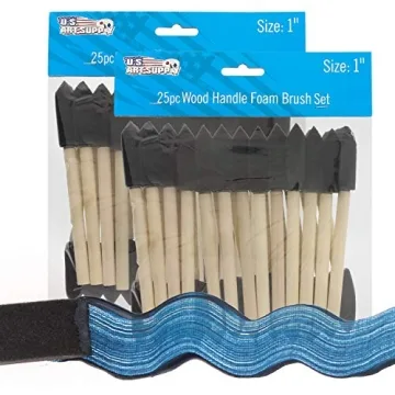 US Art Supply 50 Foam Paint Brushes for Crafts & Art