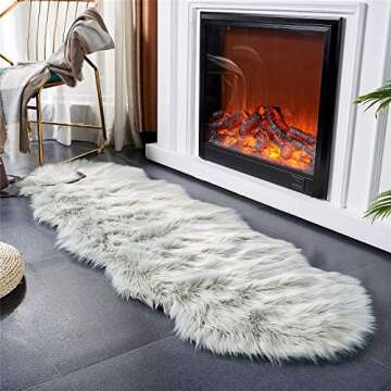 EasyJoy Ultra Soft Faux Fur Area Rug for Cozy Homes