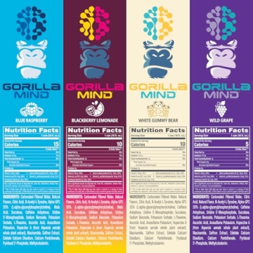 Gorilla Mind Energy Drink | Unmatched Energy & Amplified Focus | 12-Pack Variety