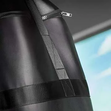 Hayabusa Engineered Leather Heavy Punching Bag - Unfilled - Black, 5 Feet