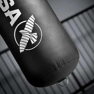 Hayabusa Engineered Leather Heavy Punching Bag - Unfilled - Black, 5 Feet