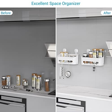 Heavy Duty Suction Cup Shower Caddy No-Drill Organizer