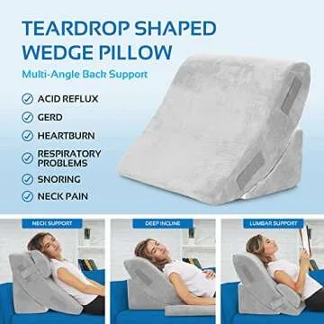 AllSett Health Bed Wedge Pillow Set for Comfort & Relief