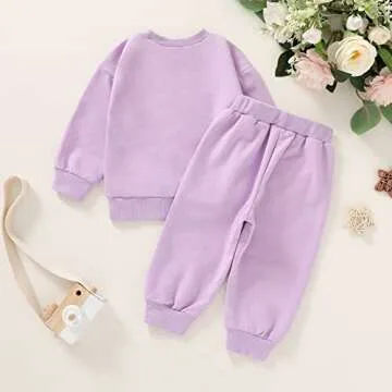 Happy Town Toddler Outfit Long Sleeve Top and Pants Set
