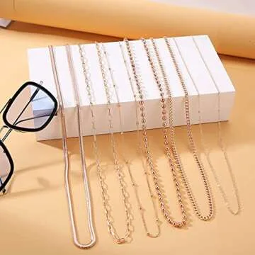 iF YOU Rose Gold Glasses Chain Holder - Stylish and Functional