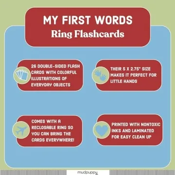 Mudpuppy My First Words - Ring Flashcards for Toddlers