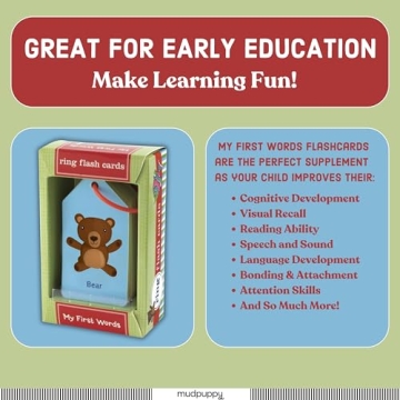 Mudpuppy My First Words - Ring Flashcards for Toddlers