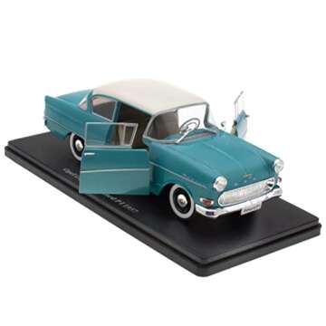 - Collectible Miniature car 1/24 Compatible with Opel Olympia Rekord PI - 1957 - OP002