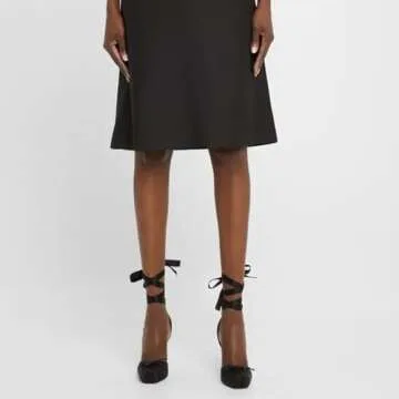 Riekhany Satin Ballet Heels for Women Closed Square Toe Bow Ballerina Heels Lace Up High Heel Slingb...