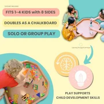 Learning Through PLAYtrays TUFF Tray Small Brown 27.5"x27.5", Premium Quality Sensory Play Tray, Montessori Toys, Sand and Water Play, Toddler Sensory Bin, Extra TUFF LTP