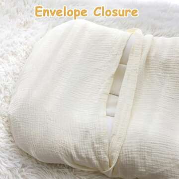 Hooyax Muslin Baby Lounger Cover 2 Pack, 100% Cotton Durable Newborn Lounger Cover, Soft and Breathable Infant Lounger Cover for Boys Girls, Covers Only (Grey, Cream)