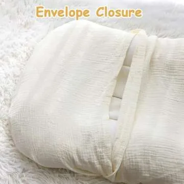 Hooyax Muslin Baby Lounger Cover 2 Pack, 100% Cotton Durable Newborn Lounger Cover, Soft and Breathable Infant Lounger Cover for Boys Girls, Covers Only (Grey, Cream)