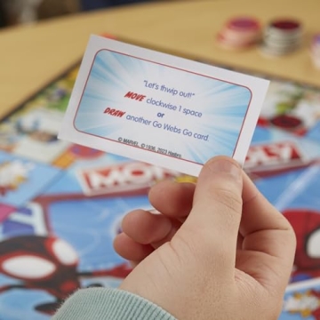 Hasbro Gaming Monopoly Junior: Marvel Spidey and His Amazing Friends Edition Board Game for Kids Ages 5+, with Artwork from The Animated Series, Kids Board Games