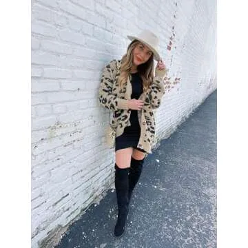 Lanzom Vintage Women Wide Brim Fedora Hat for Style