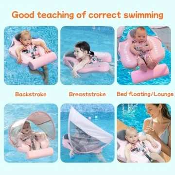 Mambobaby Float with Canopy Non-Inflatable Swim Trainer