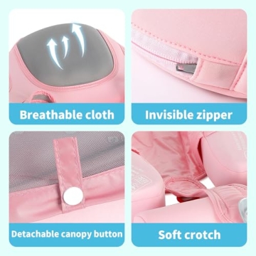 Mambobaby Float with Canopy Non-Inflatable Swim Trainer