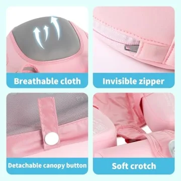 Mambobaby Float with Canopy Non-Inflatable Swim Trainer