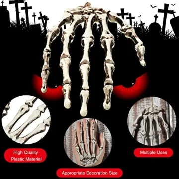Realistic Halloween Skeleton Hands for Decoration and Scares