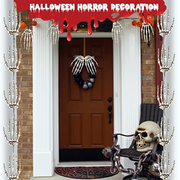 Realistic Halloween Skeleton Hands for Decoration and Scares
