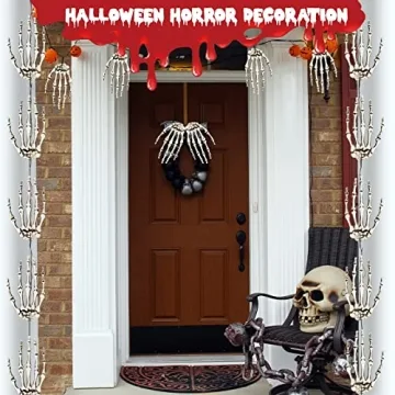 Realistic Halloween Skeleton Hands for Decoration and Scares