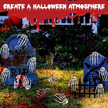 Realistic Halloween Skeleton Hands for Decoration and Scares