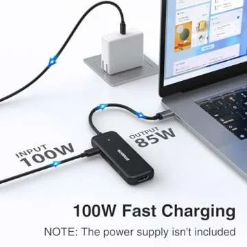 MacBook Pro Air Dongle USB C Adapter,7 IN 1 USBC Hub with 4K HDMI,3 USB 3.0 Ports, 100W Power Delivery and SD Micro SD Card Reader Accessories for MacBook Pro Air 2020/2019/2018, Surface Go/Book 2 etc