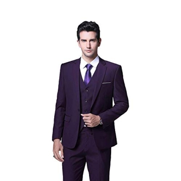Affordable Men's Slim Fit 3 Piece Suit Set for All Occasions
