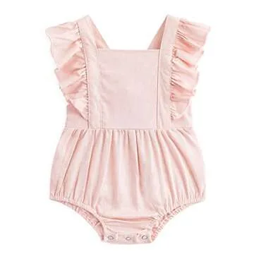 Simplee Kids 2PCS Baby Boys Girls Adjustable Slip Romper Summer Outfit