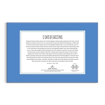 12 Days of Christmas Puzzle Calendar for Holiday Fun