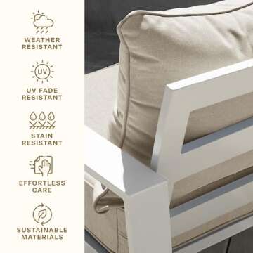 Honeycomb Outdoor Deep Seat Cushions - Comfort & Style