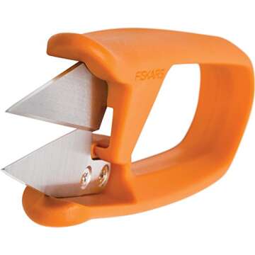 Fiskars Thread Snip Scissors, Gray Orange 7.13 x 3.75 x 0.63