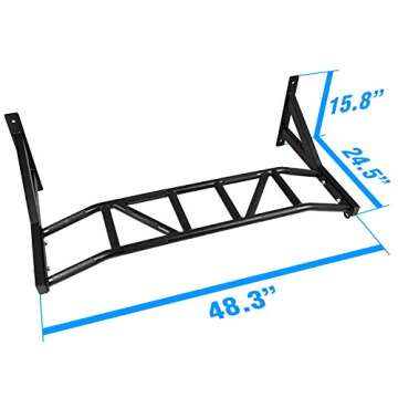 Yes4All Heavy Duty Wall Mounted Pull Up Bar – Multi-Grip Pull Up Bar Ceiling Mount / Ceiling Mount Pullup bar / Chin Up Bar for Home Gym Workout