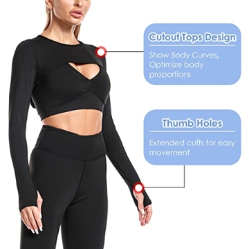 Women's Crop Top Hoodie Gym Casual Workout Essential