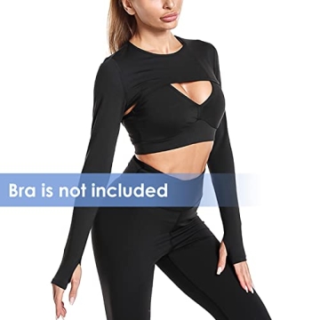 Women's Crop Top Hoodie Gym Casual Workout Essential
