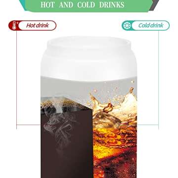 YOUKE OLA 8 Pack Sublimation Beer Drinking Cups with Bamboo Lids & Straw 18oz