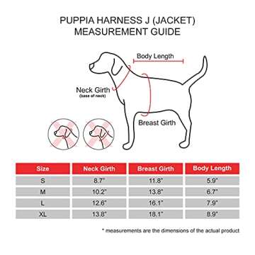 Puppia Serval Jacket Dog Harness - Stylish Winter Warmth