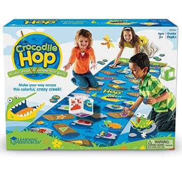 Crocodile Hop Floor Game - Engaging Learning Toy for Kids