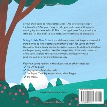 Going to My New School Book for Boys to ease school anxiety
