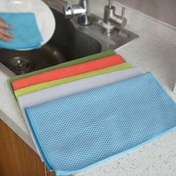 Best Microfiber Dish Cloths for Effective Kitchen Cleaning