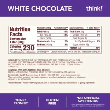 Think! Gluten-Free Protein Snack Bars - Low Sugar 12 Count