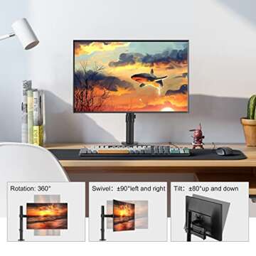 Bracwiser Single Monitor Mount