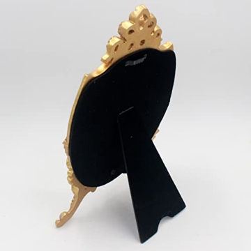 Antique Gold Resin Frame Mirror Elegant Home Decor