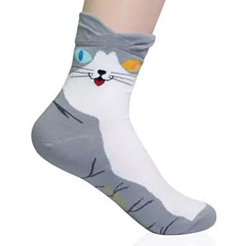 Cute KONY Women's Funny Novelty Socks for Animal Lovers