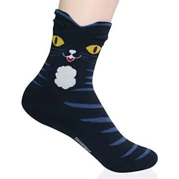Cute KONY Women's Funny Novelty Socks for Animal Lovers